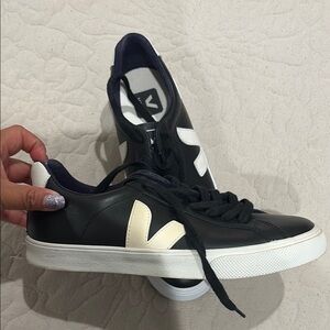 Veja Black and White Minimalist Sneakers
